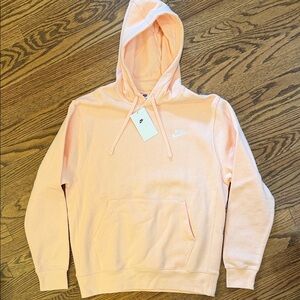 NWT Men’s or Women’s Light Pink Peach Nike Hoodie Size Mens Medium